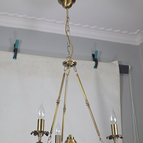 Brass Ceiling Light New Greek Made 3 Lights E14