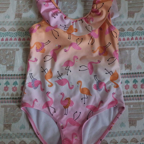 Cool Club swimsuit new with flamingo for girl 7 years 128 cm pink