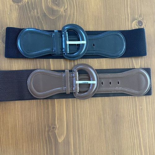 Zara belts set size M, like new, black and brown elastic