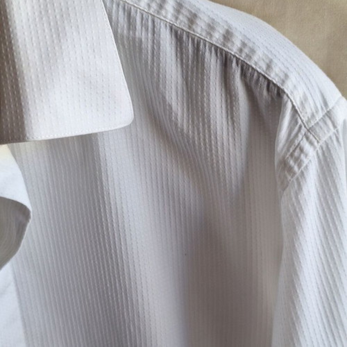 Prince Oliver Luxury XXL men's white dress shirt with French cuffs