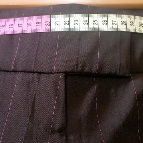 Tally Weijl fabric pants brown with pink stripe like new, size S