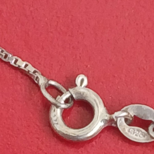925 silver necklace with 50 cm chain