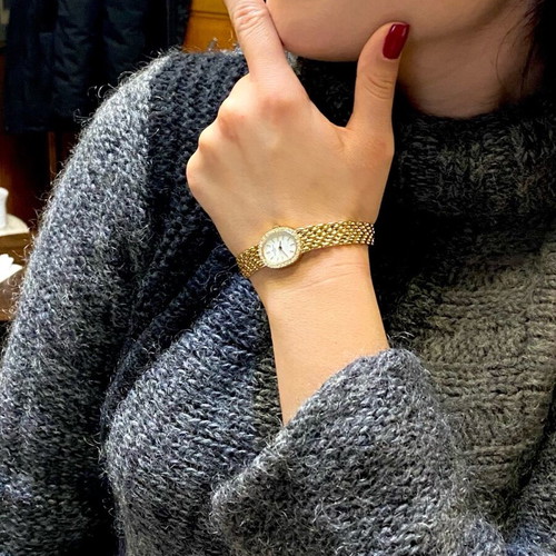 Baume Mercier ρολόι κοσμήμα ολόχρυσο 14 καράτια σαν καινούργιο με μπριγιάν