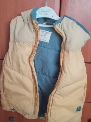 Zara kids sleeveless vest like new, beige and yellow, 104 cm