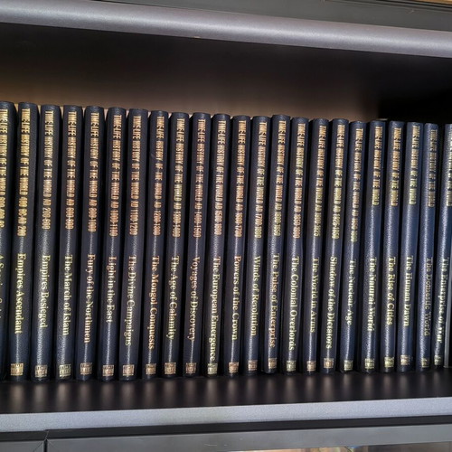 Time Life TimeFrame encyclopedia set like new with 2 vintage wall maps
