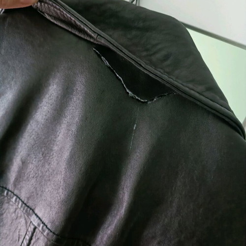 Trapper leather jacket genuine used, size L