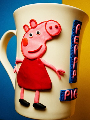 Pepa the Pig mug new, handmade