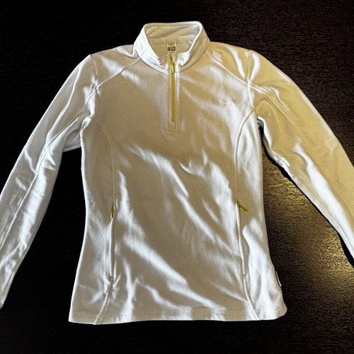 White fleece jacket, medium size