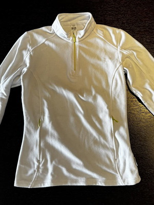 White fleece jacket, medium size