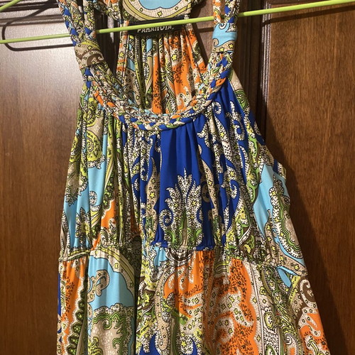 Paranoia summer long dress like new, colorful, size S-M