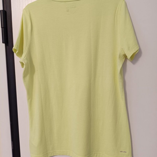 Adidas Prime Tee women's short sleeve sports shirt XL like new, lime green