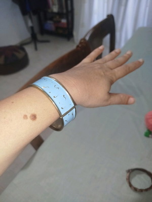 Vintage metal bracelet turquoise like new