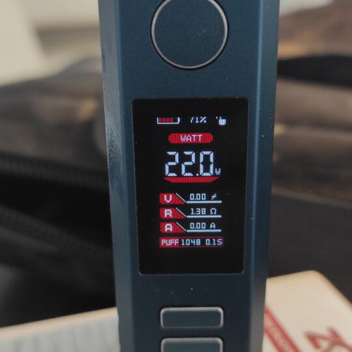 ZQ Essent Pacific Blue Mod like new, 80W, 18650 battery