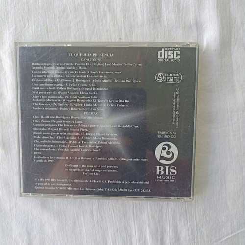 Tu Querida Presencia CD new, Latin