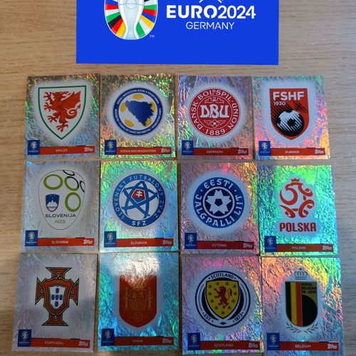 Euro 2024 Club badges topps new stickers