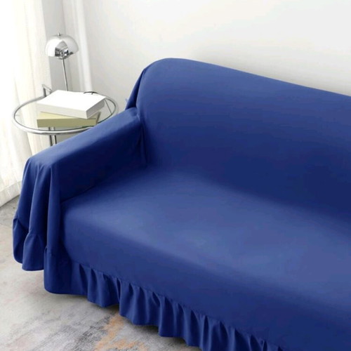 Sofa covers blue used, set of 2 for 3-seat and 2-seat sofas