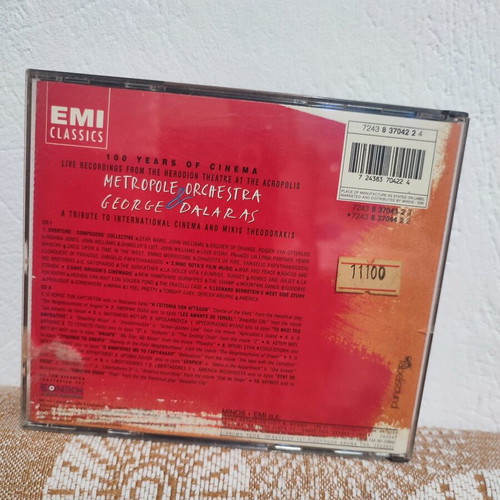 Giorgos Dalaras 2xCD Metropole Orchestra 100 Years Cinema like new, entechno