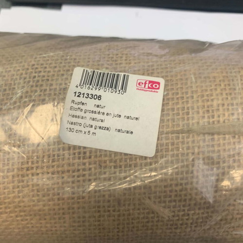 Hessian fabric 130cm x 5m