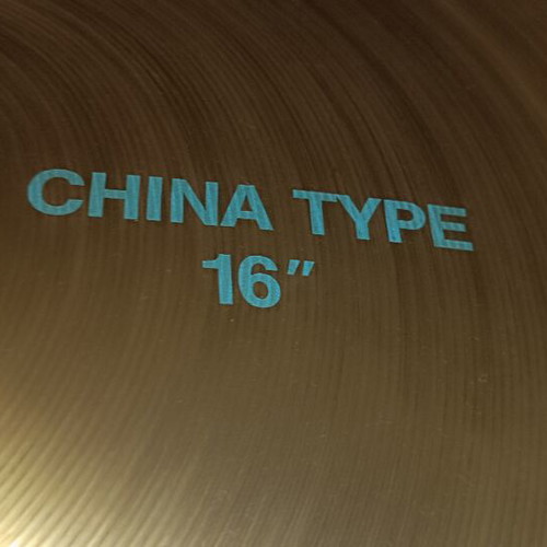 Paiste 101 Brass 16" China Cymbal with Boom Stand like new