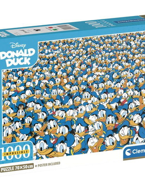 Donald Duck Impossible Puzzle 1000 Pieces New