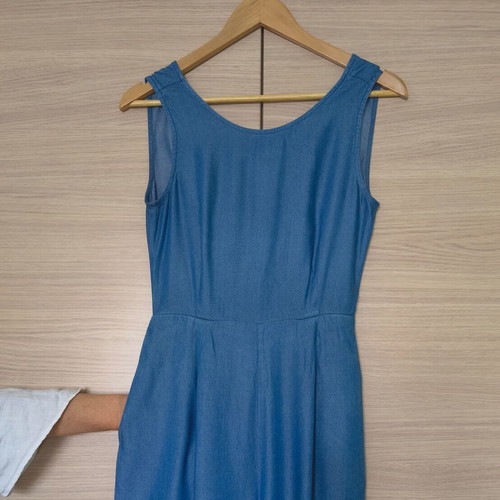 Axel Accessories jumpsuit size S like new, blue tencel fabric