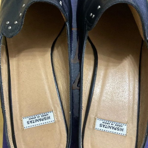 Hispanitas sandals genuine leather used, size 38, black