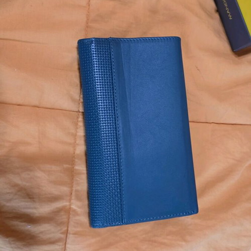 Guy Laroche leather wallet new, petrol color