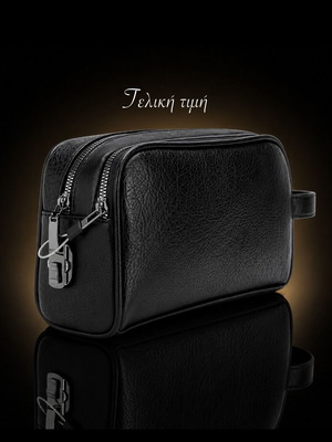 Men's PU Leather Handbag Black AA Quality