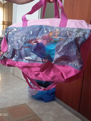 Frozen kids bag like new, pink