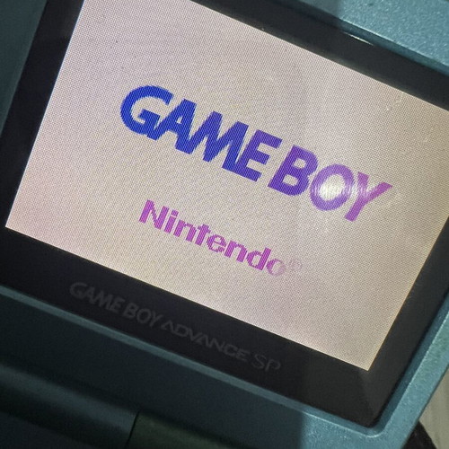 Gameboy Advance SP 101 motherboard with charger port damage