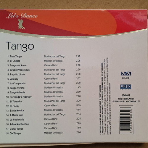 Tango music CD new