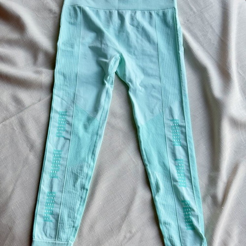 Puma Seamless Training Leggings, turquoise, size S fits XS