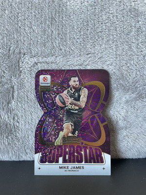 Mike James 2025-26 Panini Contenders Euroleague Superstar DieCut card like new