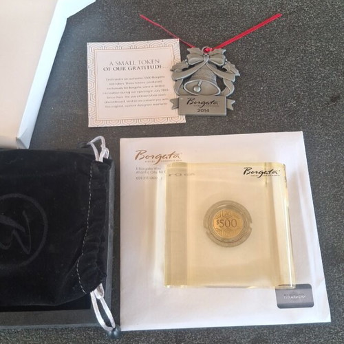 Casino chip paperweight souvenir like new