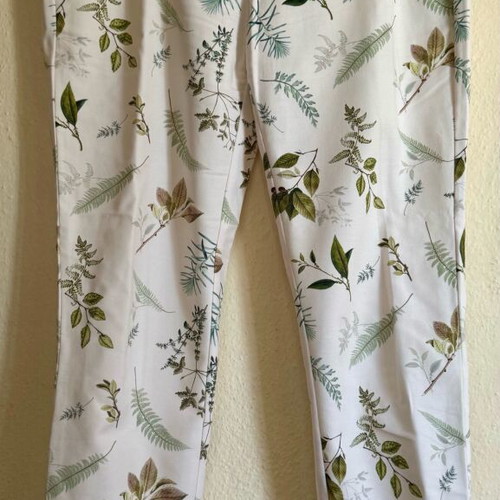 Mango floral cotton pants