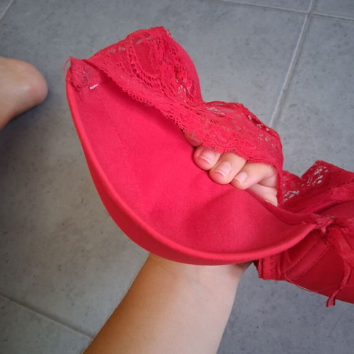 Bra 2 in 1 red, like new
