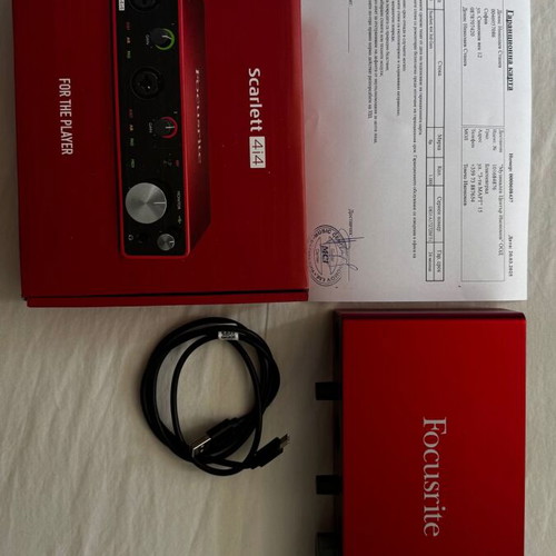 Focusrite Scarlett 4i4 Gen 3 audio interface new