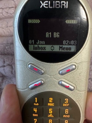 Siemens Xelibri 1 used mobile phone with rare battery