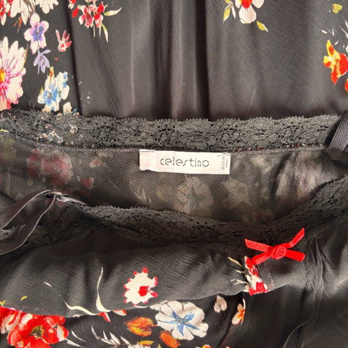 Celestino dress like new, long airy with floral pattern, size S/M/L