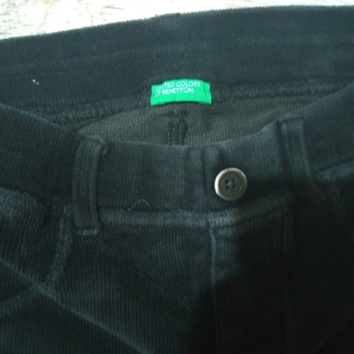 Benetton kids corduroy pants used, black and purple, size 3XL