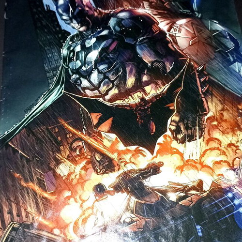 Batman Arkham Knight art book with comic issue 0, used