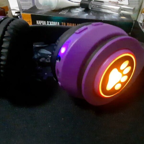 Purple headphones like new with wired and Bluetooth connection