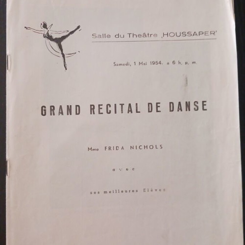 Grand recital de danse Frida Nichols 1954, used, 3 programs