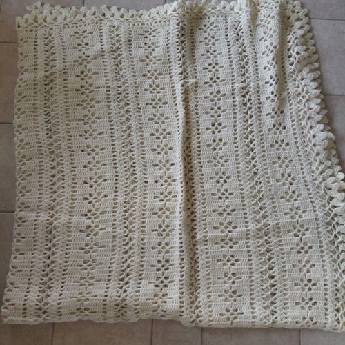 Handmade tablecloth 2.57 x 2.40 m, new