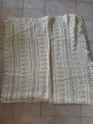 Handmade tablecloth 2.57 x 2.40 m, new