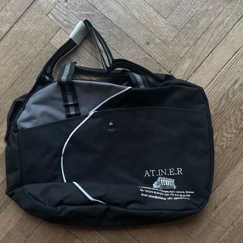 Shoulder bag with strap and handles new, black