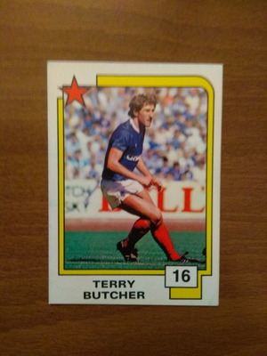 Κάρτα Panini Soccer Superstars 1988 Νο16 Terry Butcher μεταχειρισμένη