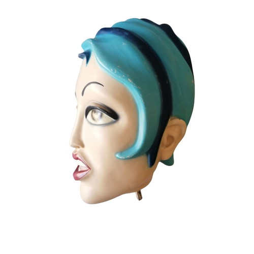 Vintage display heads used, male and female set