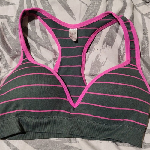 Women's bustier new gray and pink