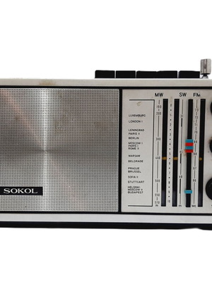 Sokol 308 transistor radio USSR retro design